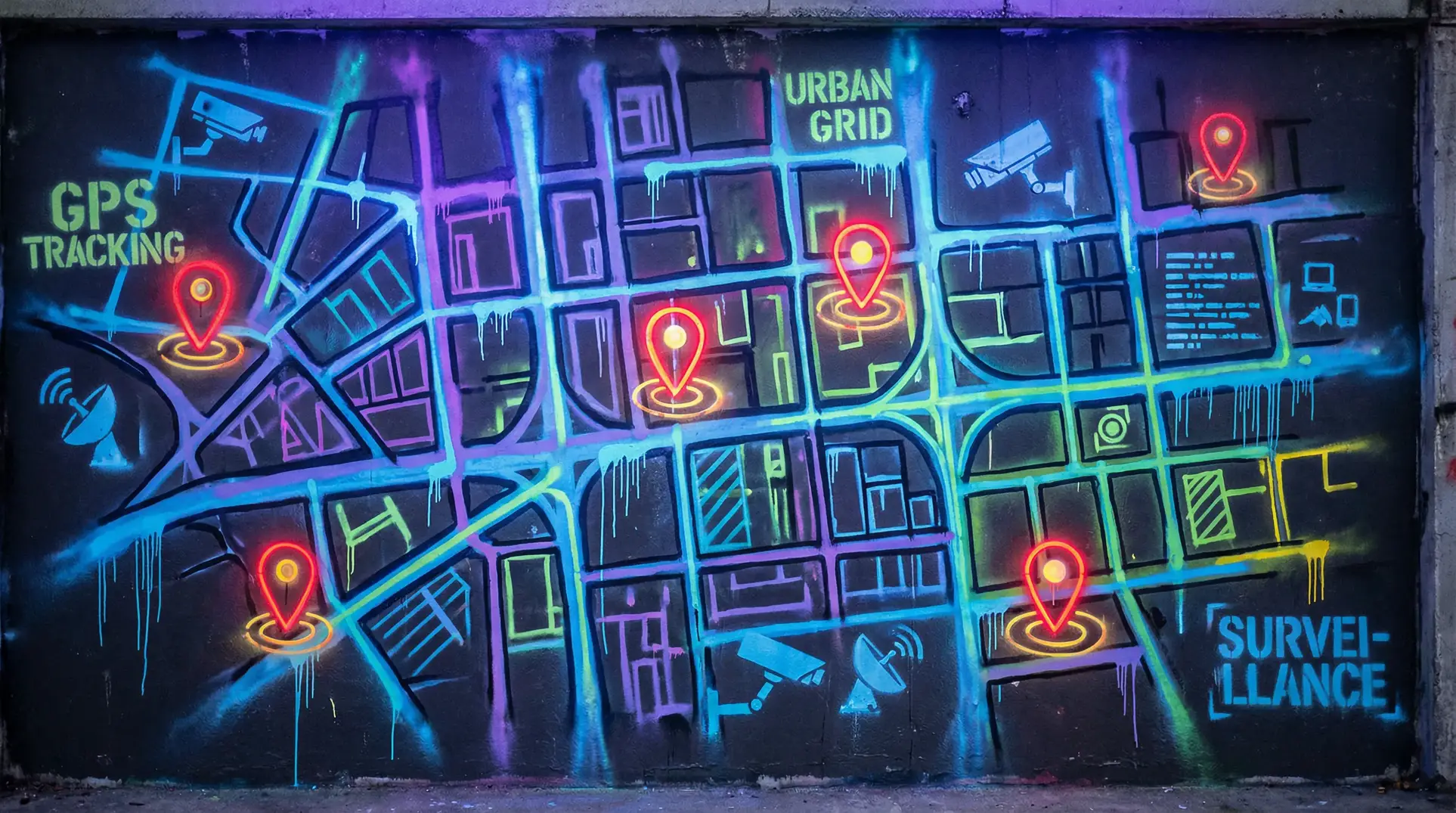 真人做人试看60分钟免费视频 狗仔追踪地图 - 城市涂鸦风格